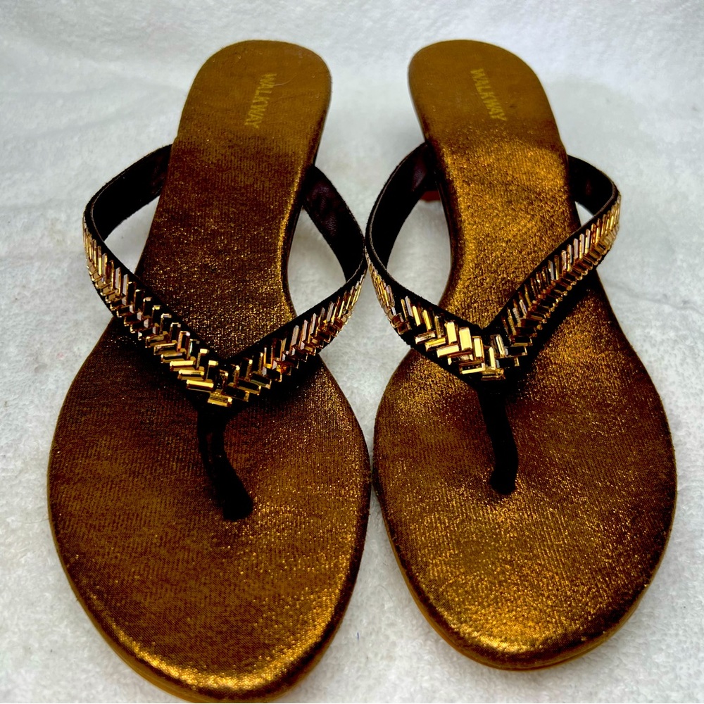 Walkway, made in UK, beautiful copper 2 inch sandals